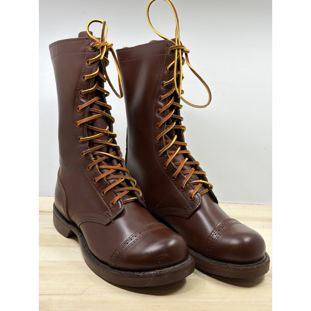 Corcoran CV1516 Jump Boots Mens 8.5 W Brown Leather NWOT'S Cap Toe USA Made